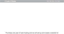Desktop Screenshot of 2createawebsite.us