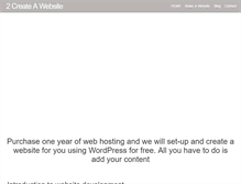 Tablet Screenshot of 2createawebsite.us